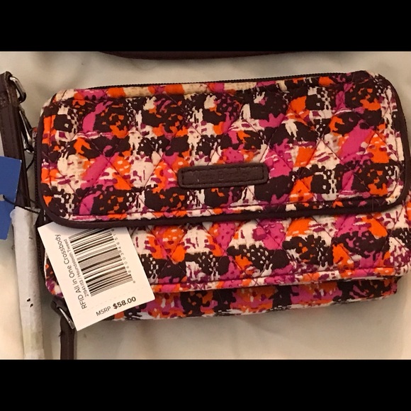 Vera Bradley set. NWT Houndstooth Hadley Tweed and All in one Crossbody. - Picture 2 of 4